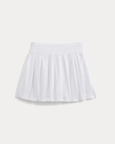 Image | Utility Pleated Mini Skirt | White