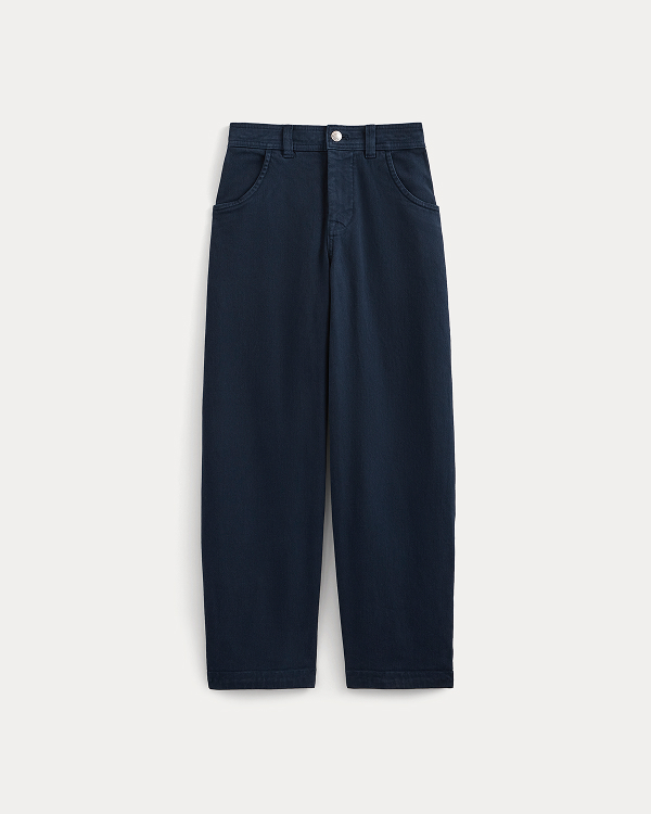 Image | Utility Twill Barrel Pant | Navy