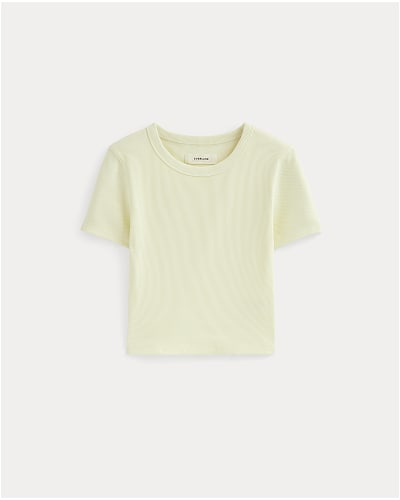 [Image]The ’90s Rib Tee | Light Yellow