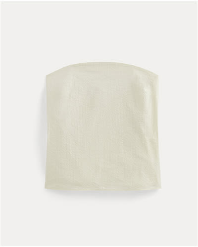 [Image]The Seersucker Tube Top | Bone