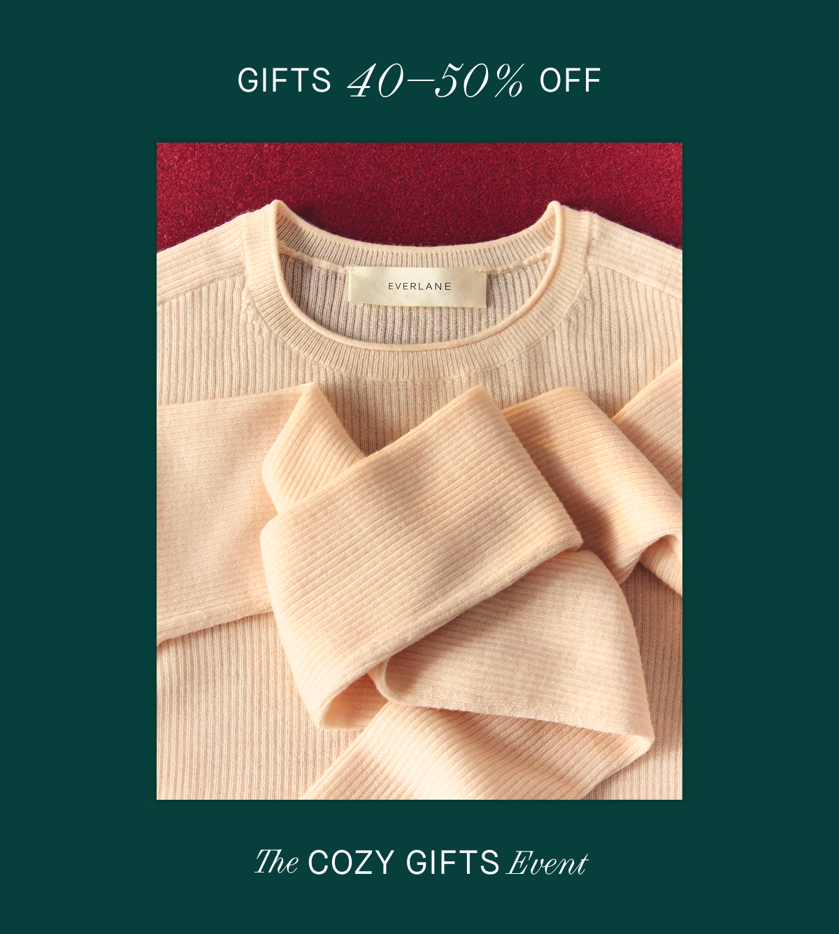 Image | Gifts 40–50% Off | The Cozy Gifts Event 