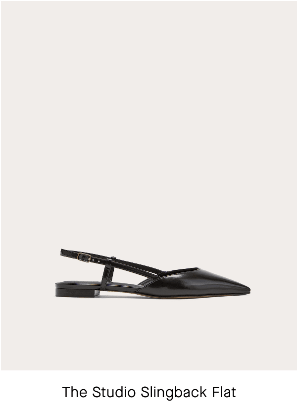 [Image]The Studio Slingback Flat | Black