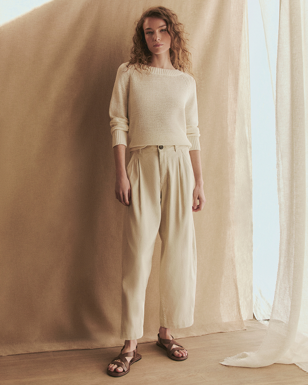 Image | The Everywhere Pant in Stretch Linen | Birch