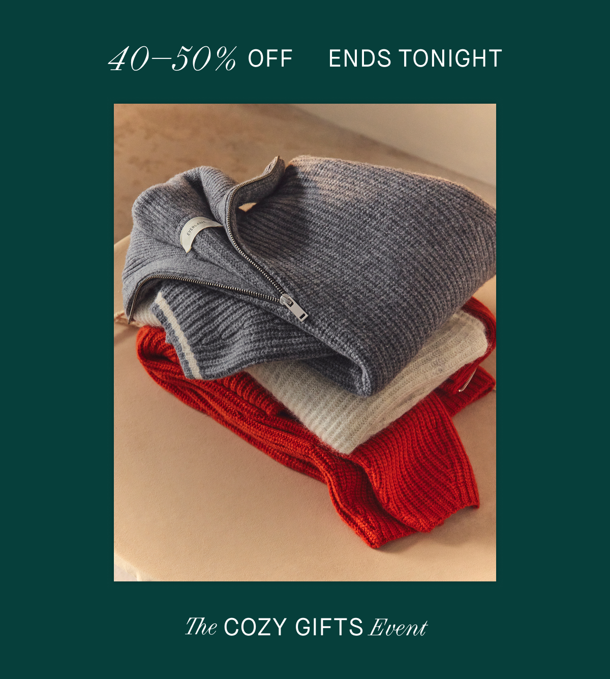 Image | 40–50% Off Ends Tonight | The Cozy Gifts Event 