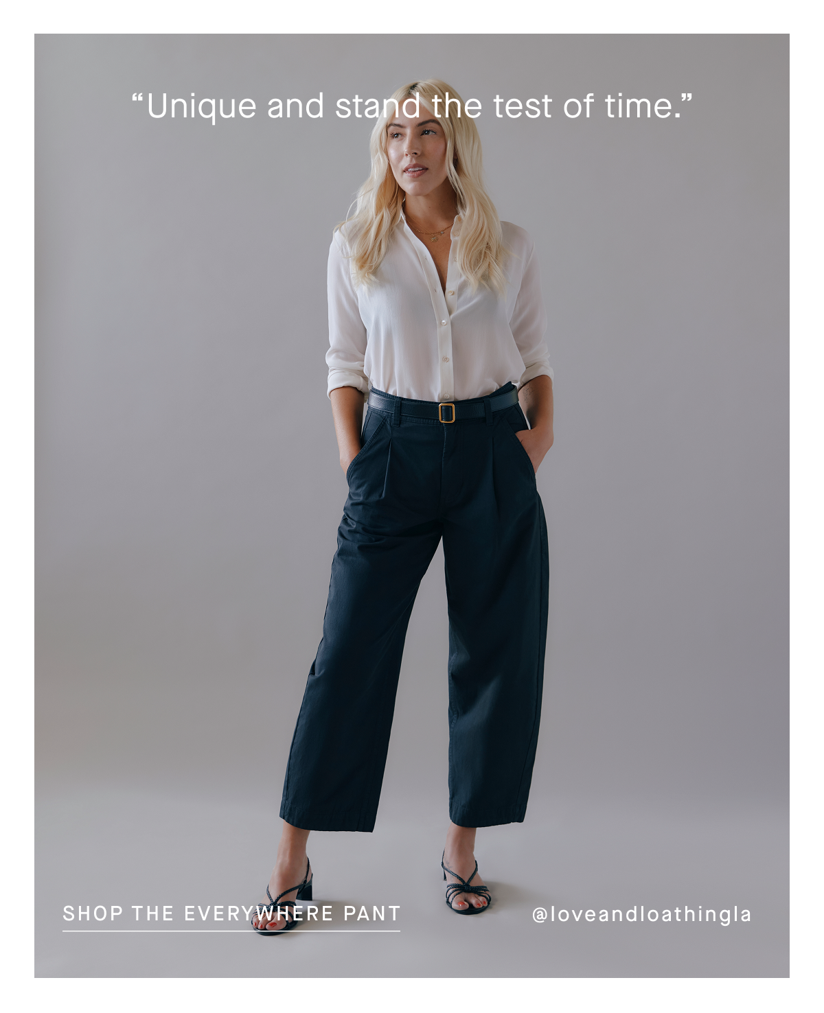 Image | @loveandloathingla in the The Everywhere Pant | “Unique and stand the test of time”| Shop the Everywhere Pant 