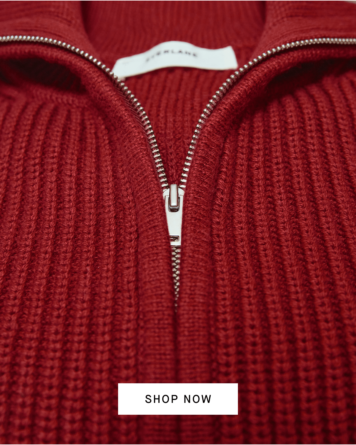 Image | The Full-Zip Sweater in Everyday Cotton