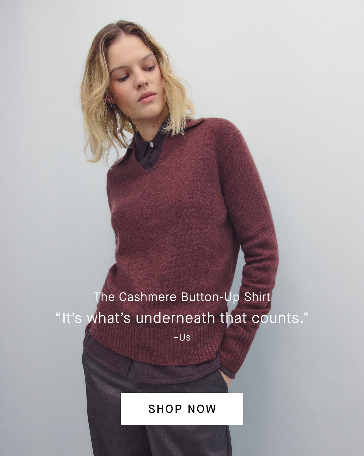 Image | The Cashmere Button-Up Shirt | 