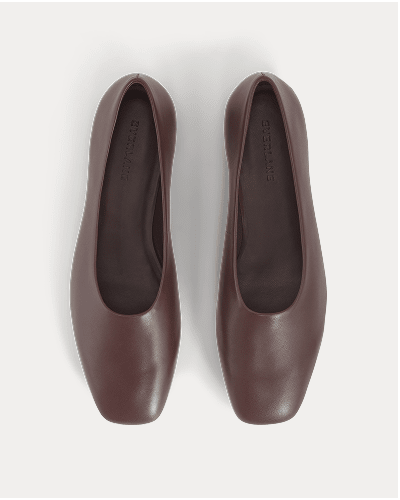 Image | Gallery Square-Toe Flat | Burgundy