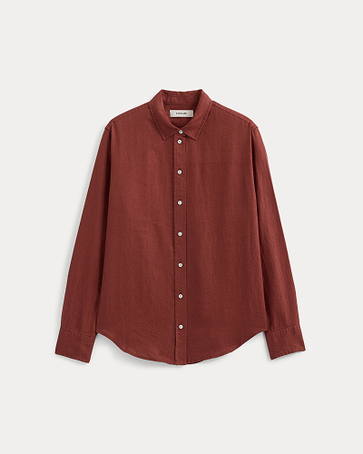 Image | The Must-Have Shirt in Linen | Henna Red