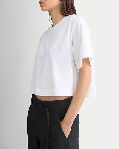 Image | Model | Forever Jersey Cropped Tee | White