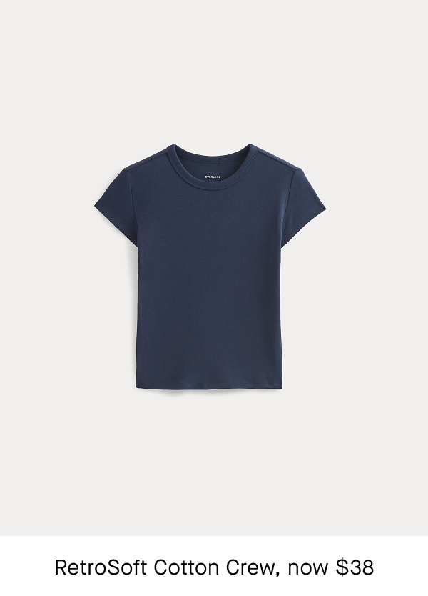 Image | RetroSoft Cotton Crew | Navy | now $38