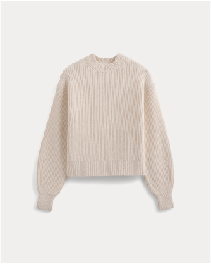 Image | Cropped Ribbed Crew in Everyday Cotton | Canvas