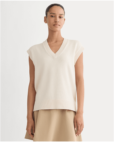 Image | The Boxy Vest in Everyday Cotton | Canvas