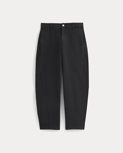 Image | Twisted Seam Barrel Pant | Black