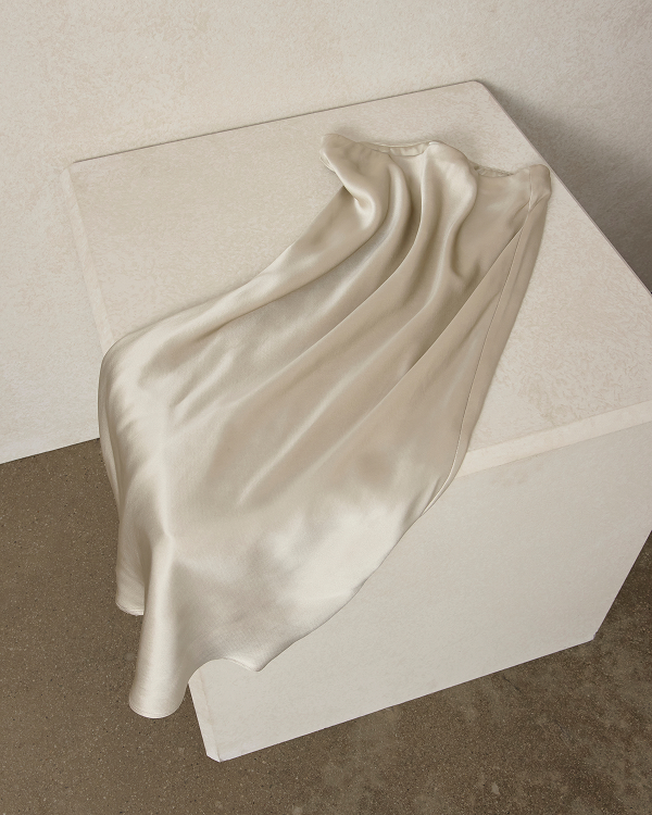 Image | Slip Skirt in Silk Charmeuse | Peyote