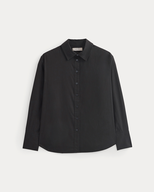 Image | Everyday Shirt in Silky Cotton | Black