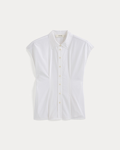 Image | Muscle Shirt in Lightweight Cotton | White