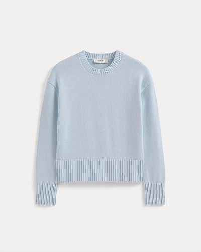 Image | The Boxy Sweater in Everyday Cotton | Skywriting