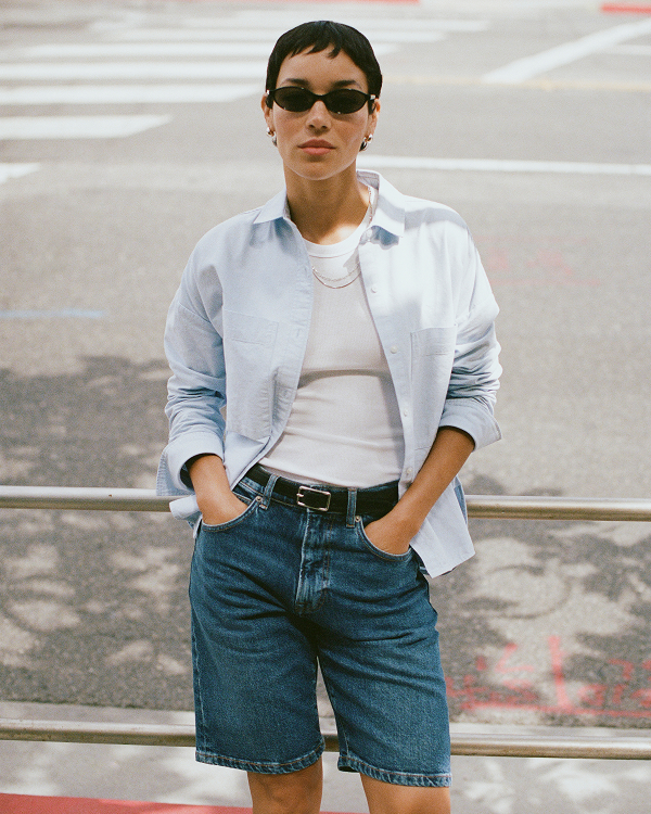 Image | @tashimrod in The Boxy Oxford | Light Blue
