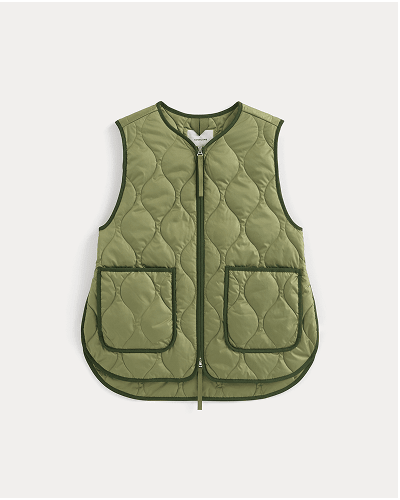 Image | ReNew Quilted Vest | Lichen Green