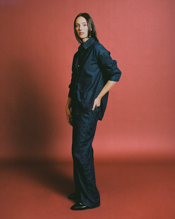 Image | Everlane x Elena Bonvicini Balboa Button-Up Shirt | Deep Bay Indigo