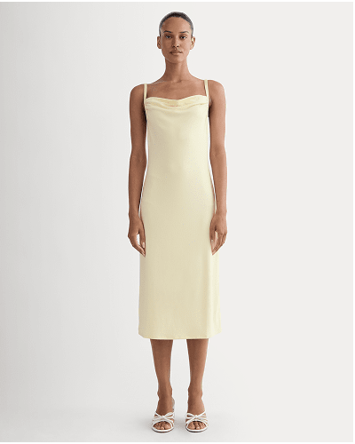[Image] The Tank Midi Dress in Butterknit | Light Yellow