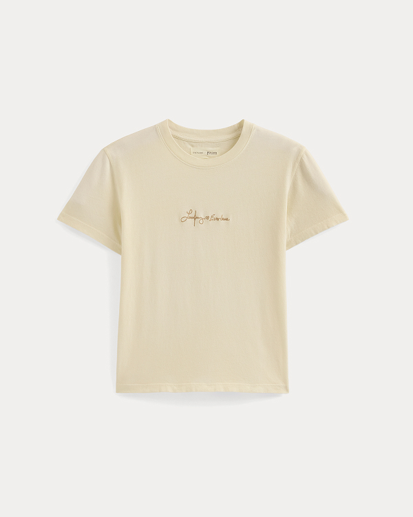 Image | Everlane x The Laufey Foundation Box-Cut Tee | Bone
