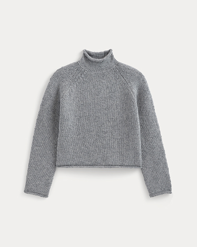 Image | Rollneck Sweater | Heather Grey/Twist