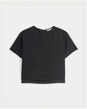 Image | Drapey Crepe Top | Black