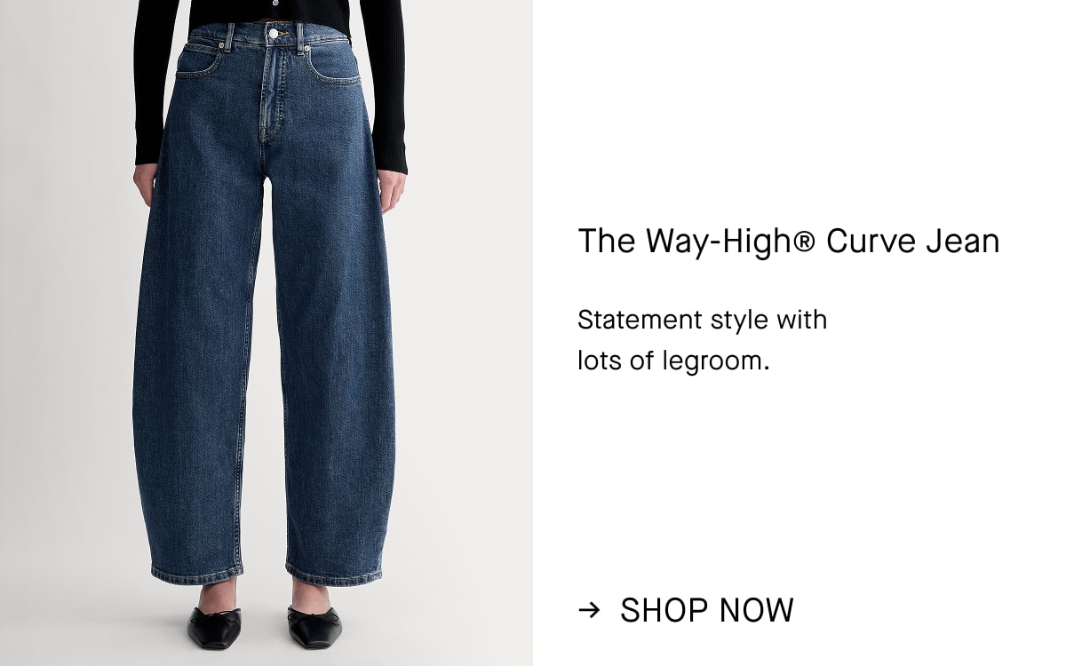 Image | The Way-High® Curve Jean | Statement style with lots of legroom. | Shop Now