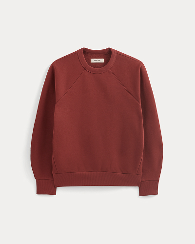 Image | Luxe Fleece Raglan Crewneck | Merlot