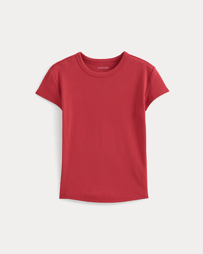 Image | RetroSoft Cotton Crew | Vintage Red