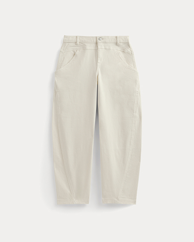 Image | Double-Stitch Barrel Pant | Bone