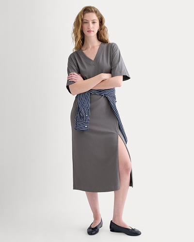 Image | Weekend Tee Midi Dress | Charcoal Grey