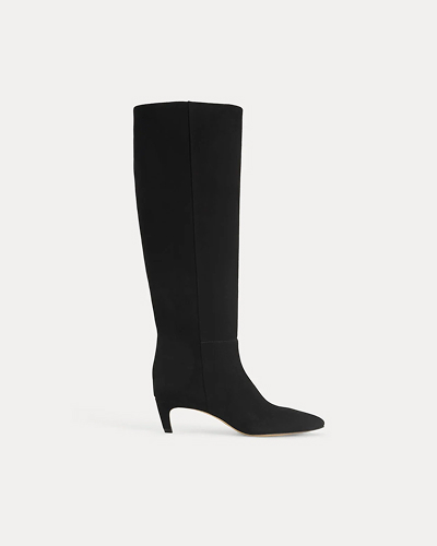 Image | Studio Knee-High Boot | Black Suede
