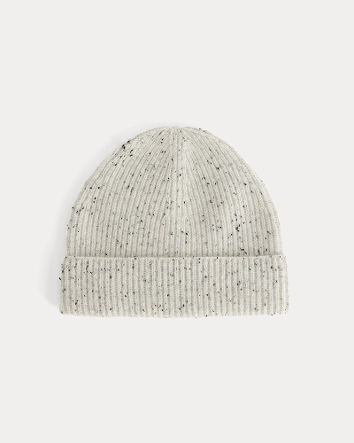 Image | The Cashmere Ribbed Beanie | Frost Donegal