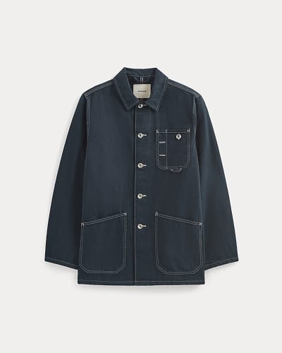Image | The Denim Chore Jacket | Garment-Dyed Navy