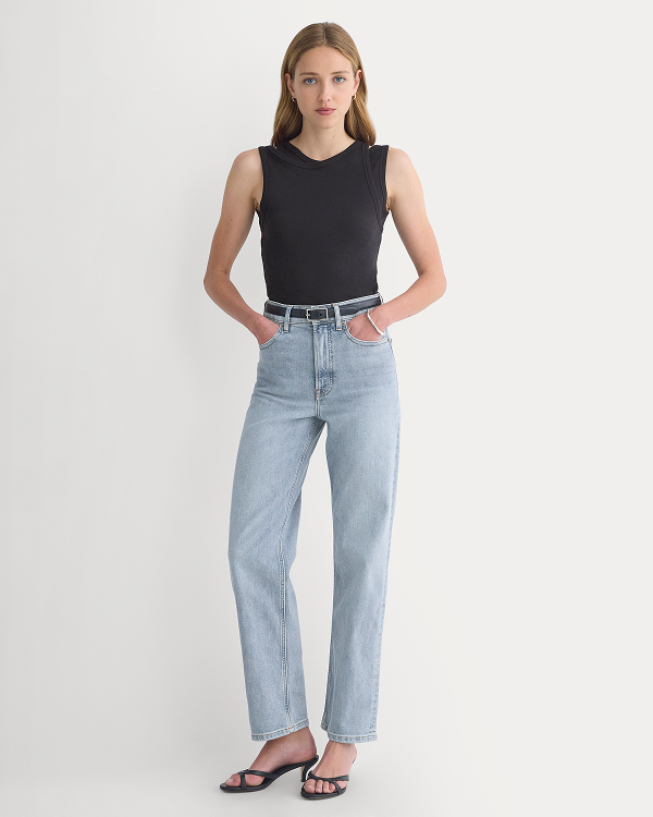 Image | Model in The Way-High® Jean 2.0 | Washed Out Indigo