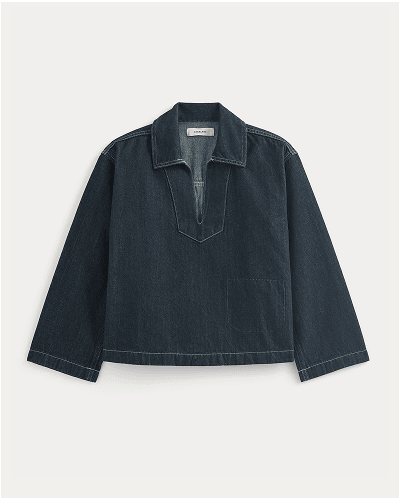 Image | The Cropped Denim Tunic | Tungsten rinse