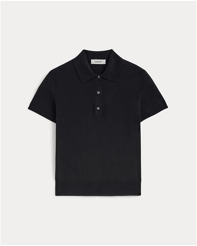 Image | The Polo in Cotton Cashmere | Black