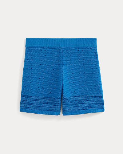 Image | Open-Knit Short in Everyday Cotton | Imperial Blue