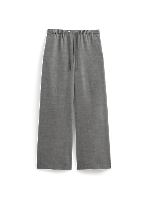 Image | Pull-On Trouser in Tailor Twill | Heather Graphite