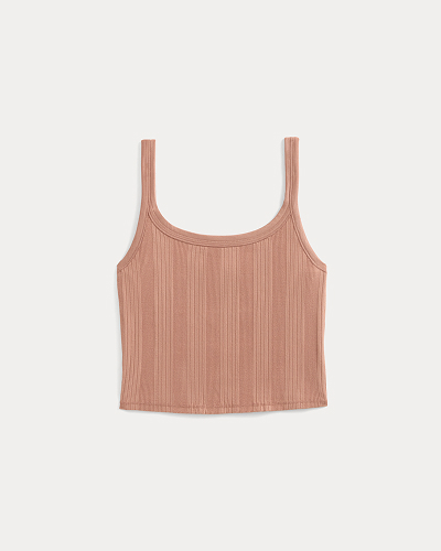 Image | Lounge Rib Tank | Ash Rose