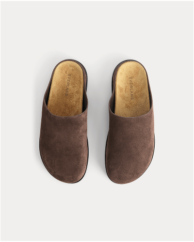 Image | Suede Clog | Deep Brown