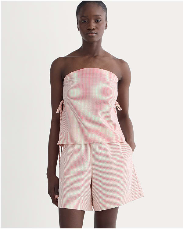 [Image]The Seersucker Pull-On Short | Soft Orange