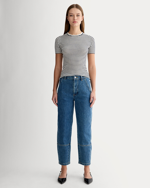 Image | The Utility Barrel Pant | New Blue