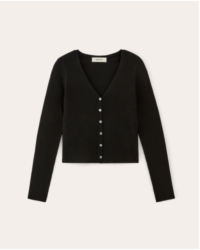 Image | The Cardigan in Ultrasoft Merino | Black