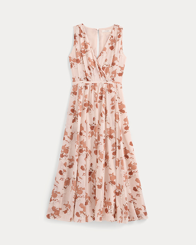 Image | Maxi Dress in Silk Georgette | Soft Floral