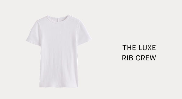 Image | The Luxe Rib Crew | White