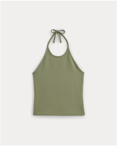 [Image]The Form Halter Top | Lichen Green